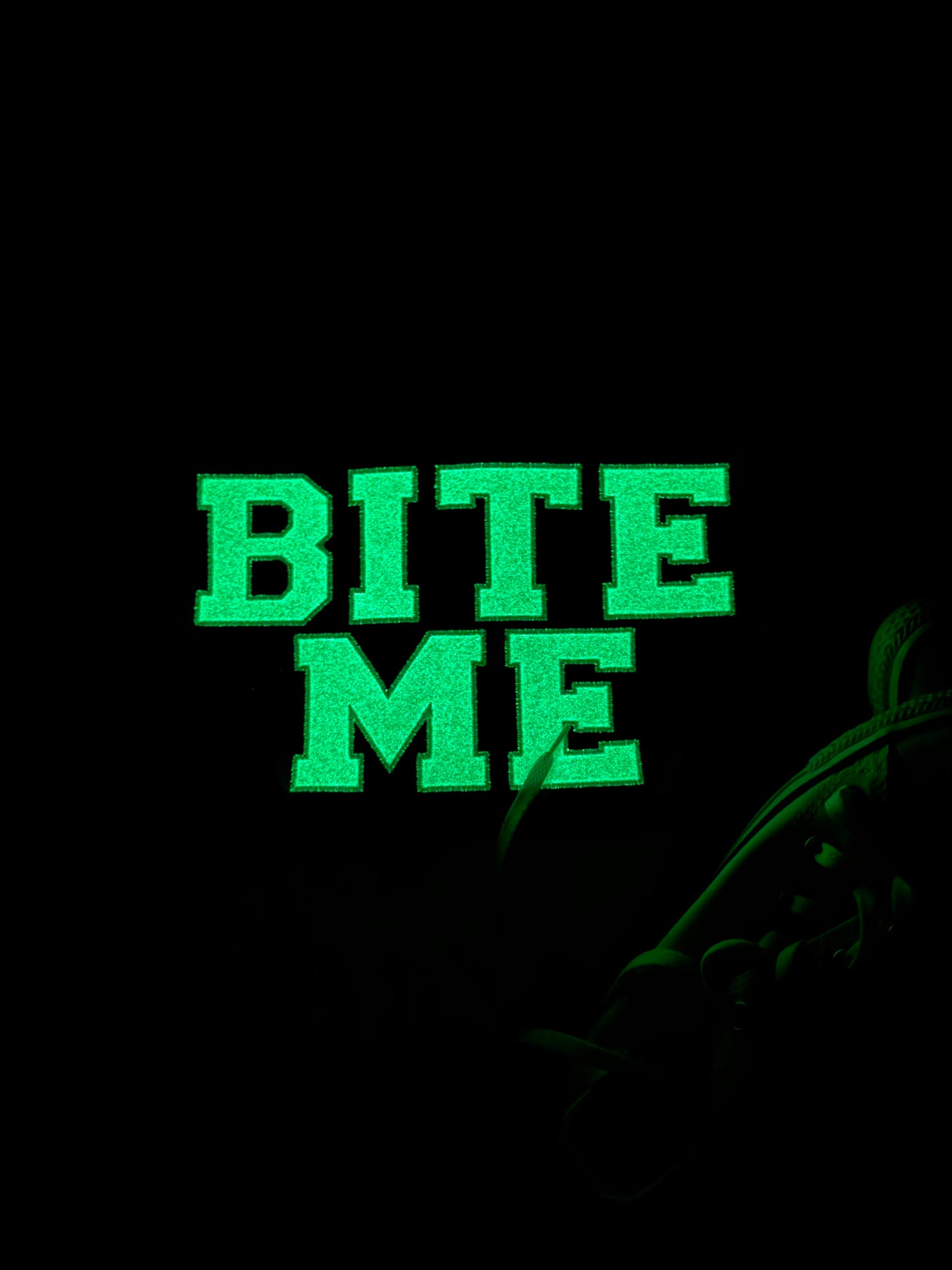 Bite Me Glitter Embroidery