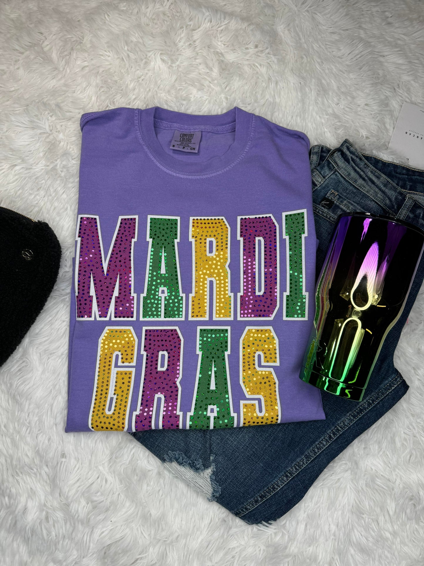 Mardi Gras Spangle Tee