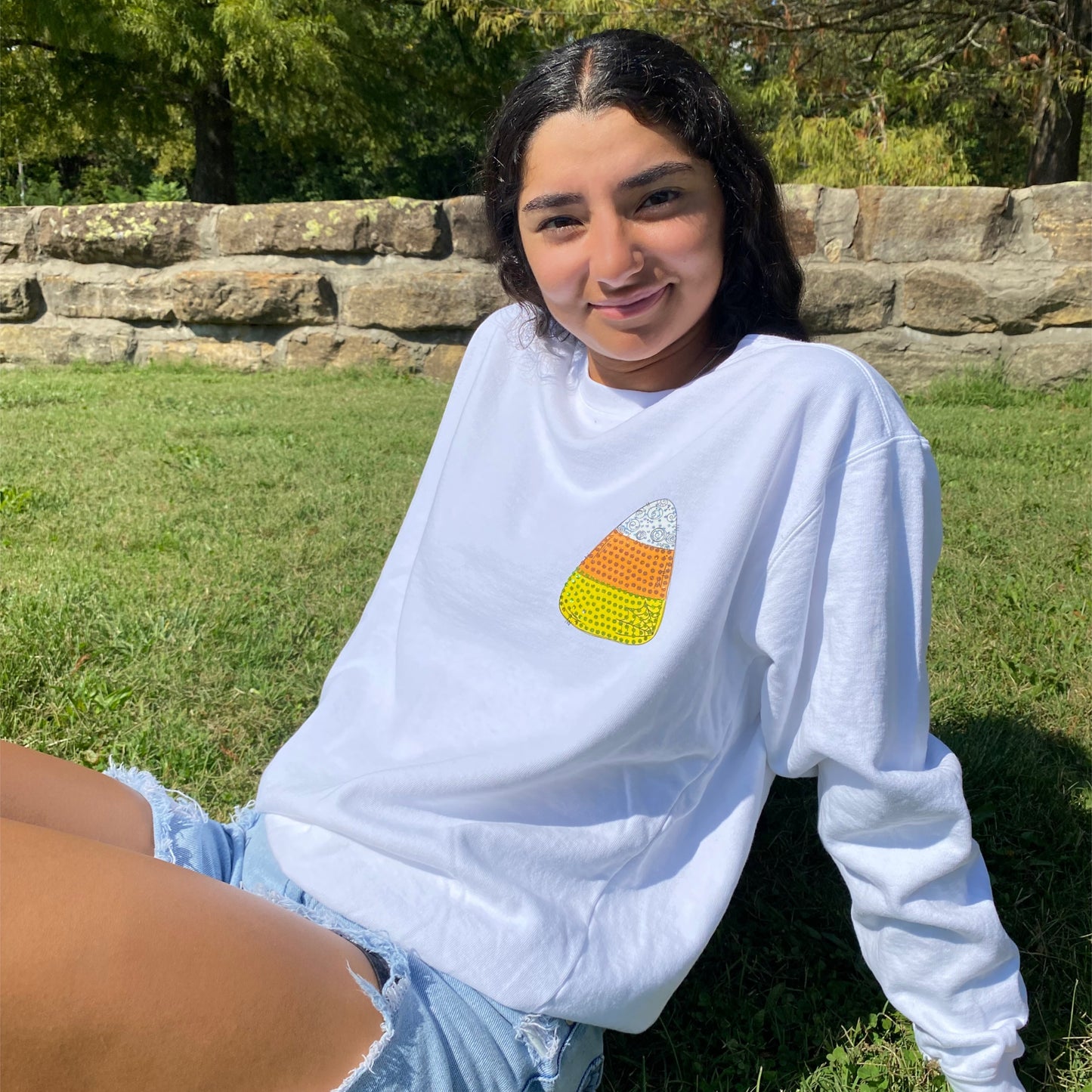 Candy Corn Pocket Fleece
