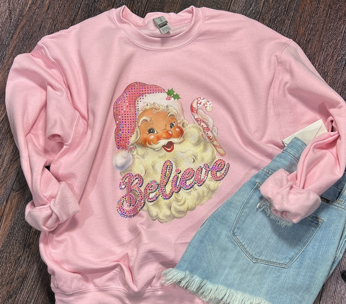 Believe Santa Spangle Fleece