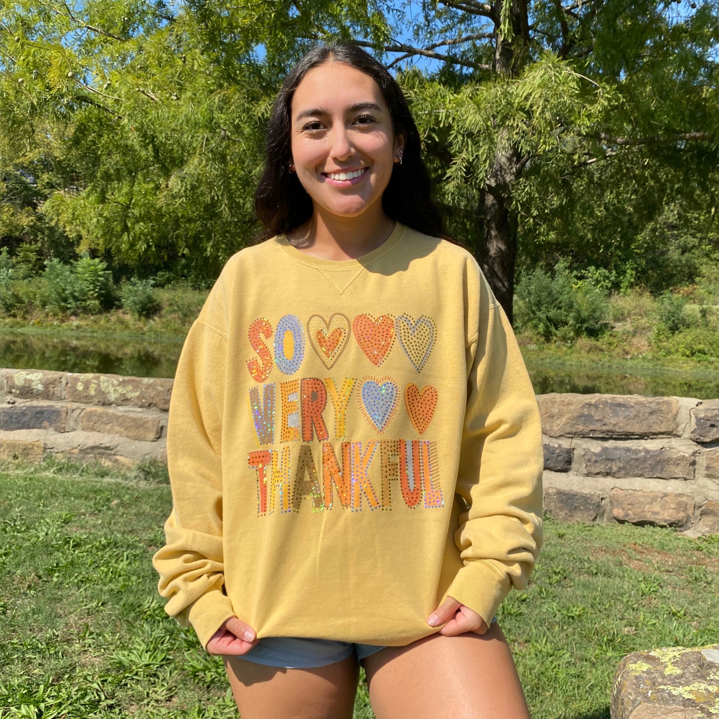 Very Thankful Spangle Fleece