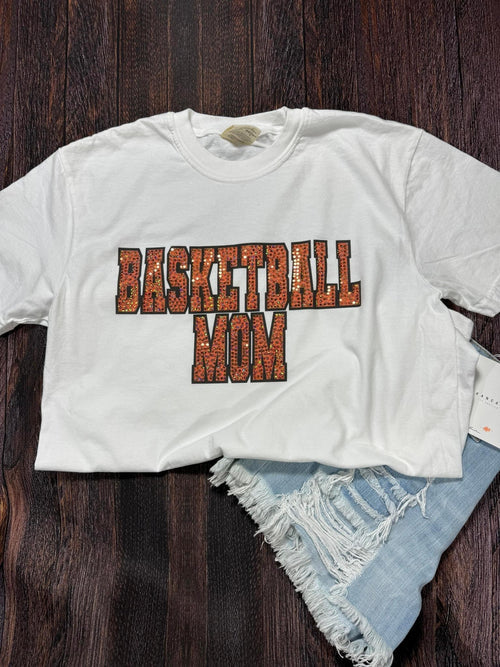 Basketball Mom Spangle Tee