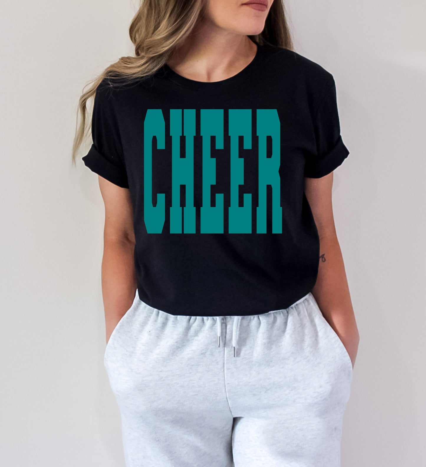 Cheer Teal Comfort Colors