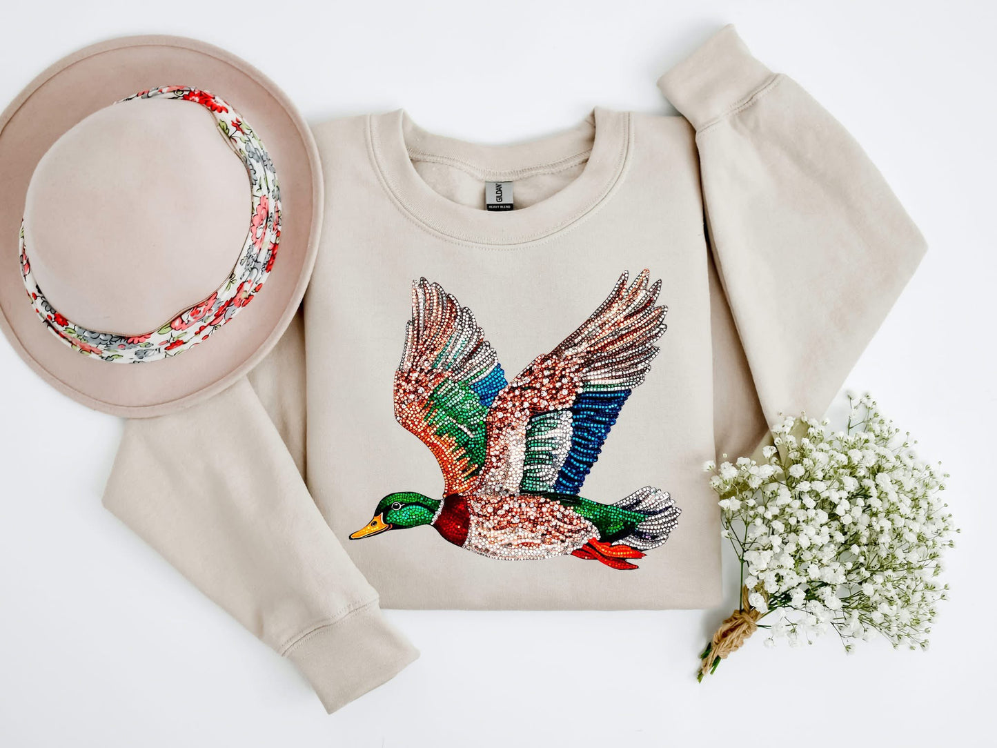 Faux Bling Duck
