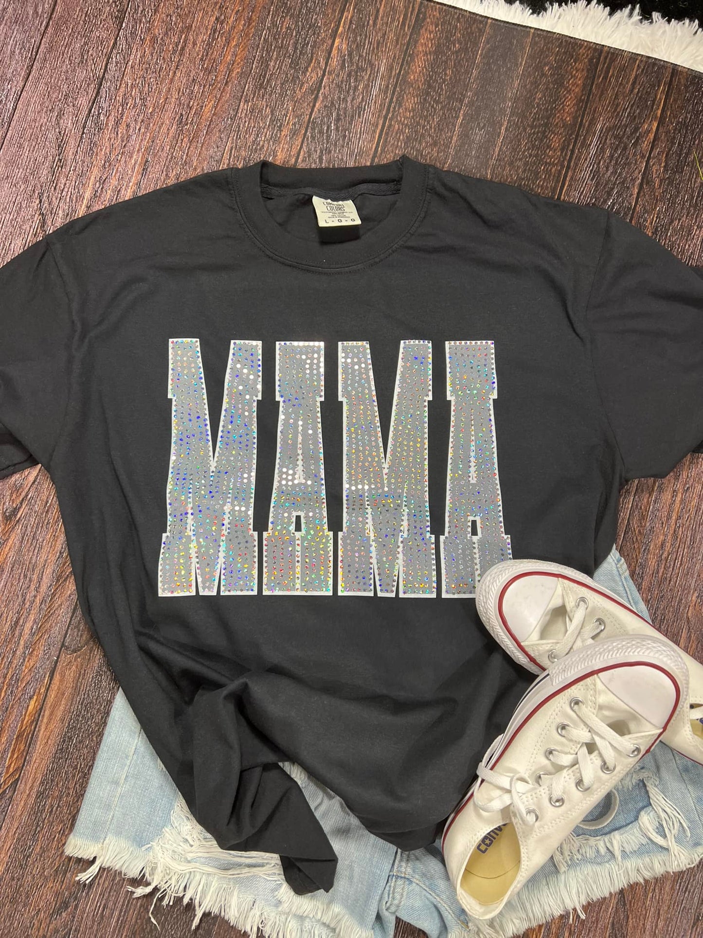 Silver Mama Spangle Tee