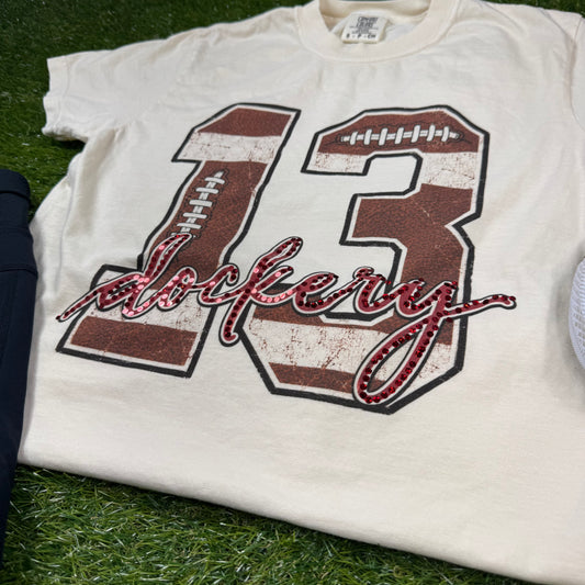Custom Sport Number and Name Spangle