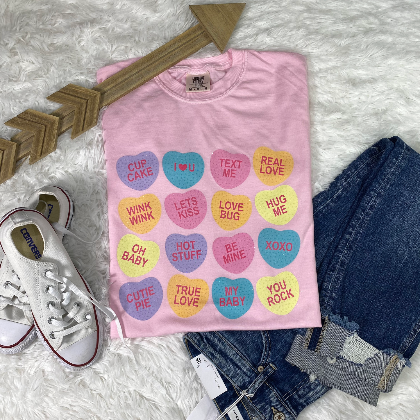 Spangle Conversation Hearts Love