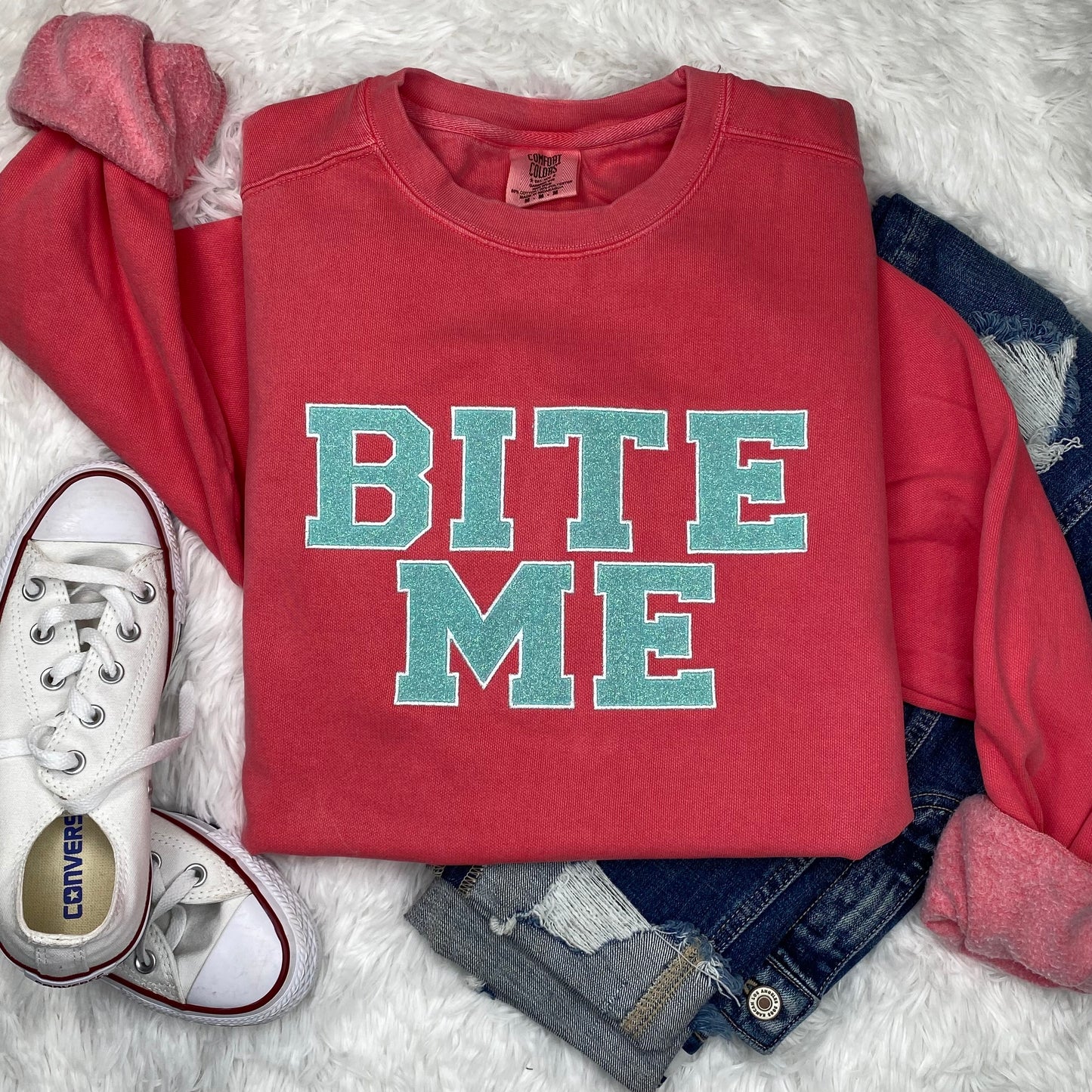 Bite Me Glitter Embroidery