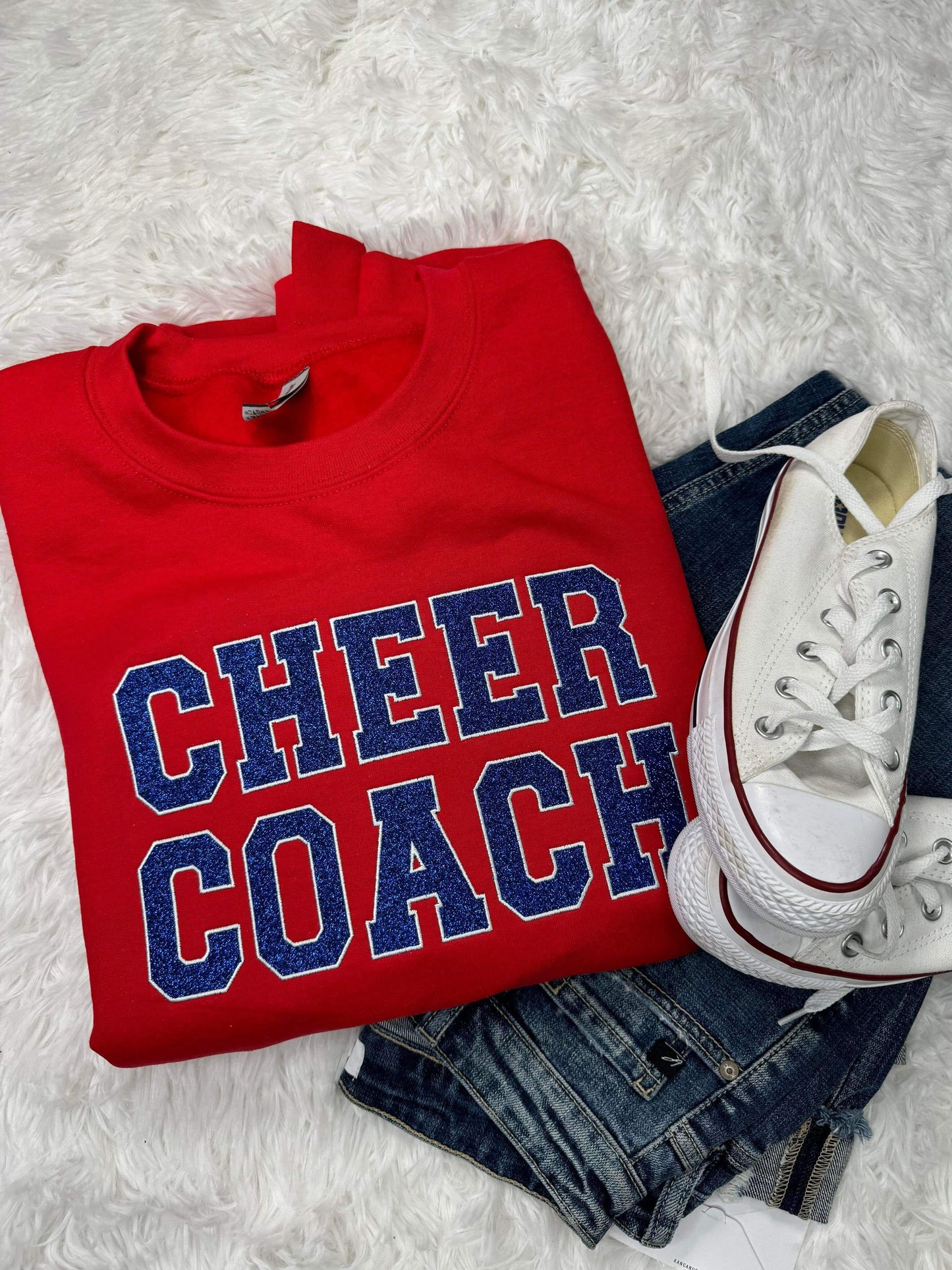 Custom Glitter Embroidered Fleece