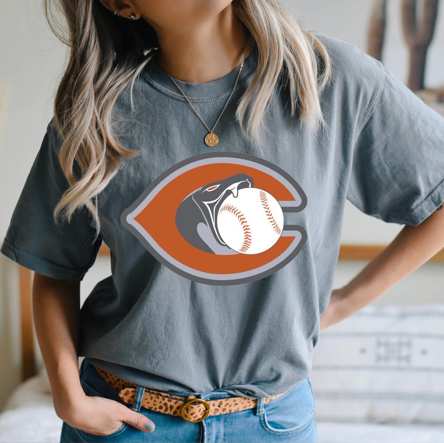 Snake Copperheads Baseball Mascot