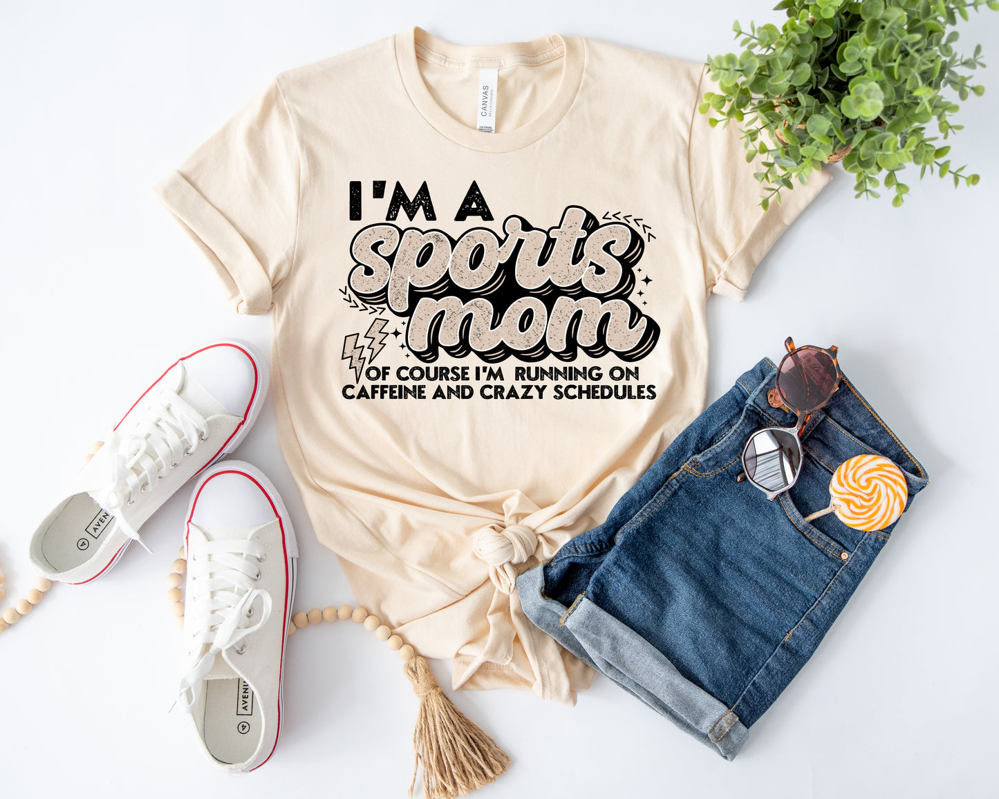 Sports Mom Comfort Color Tee - Spangle