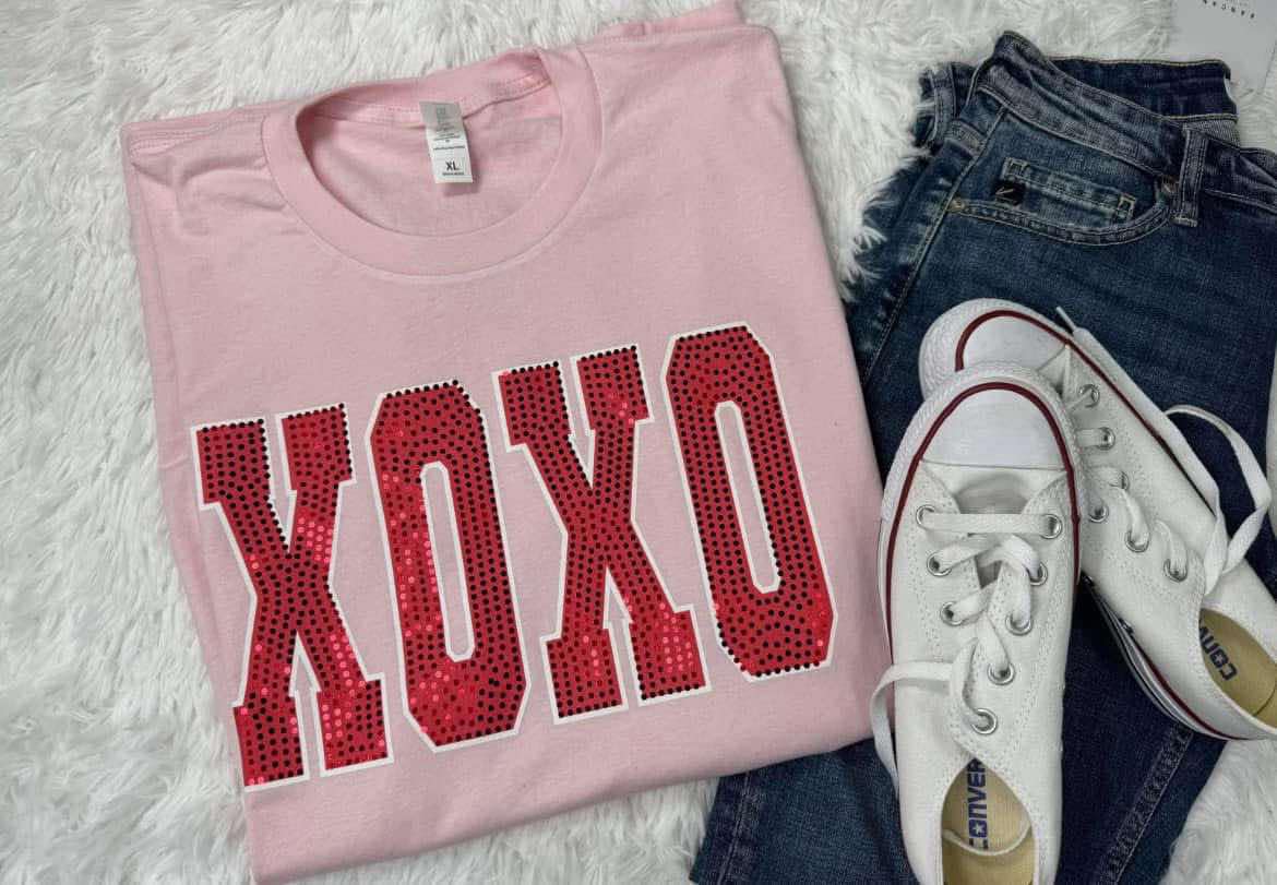 XOXO Spangle Comfort Colors Short Sleeve