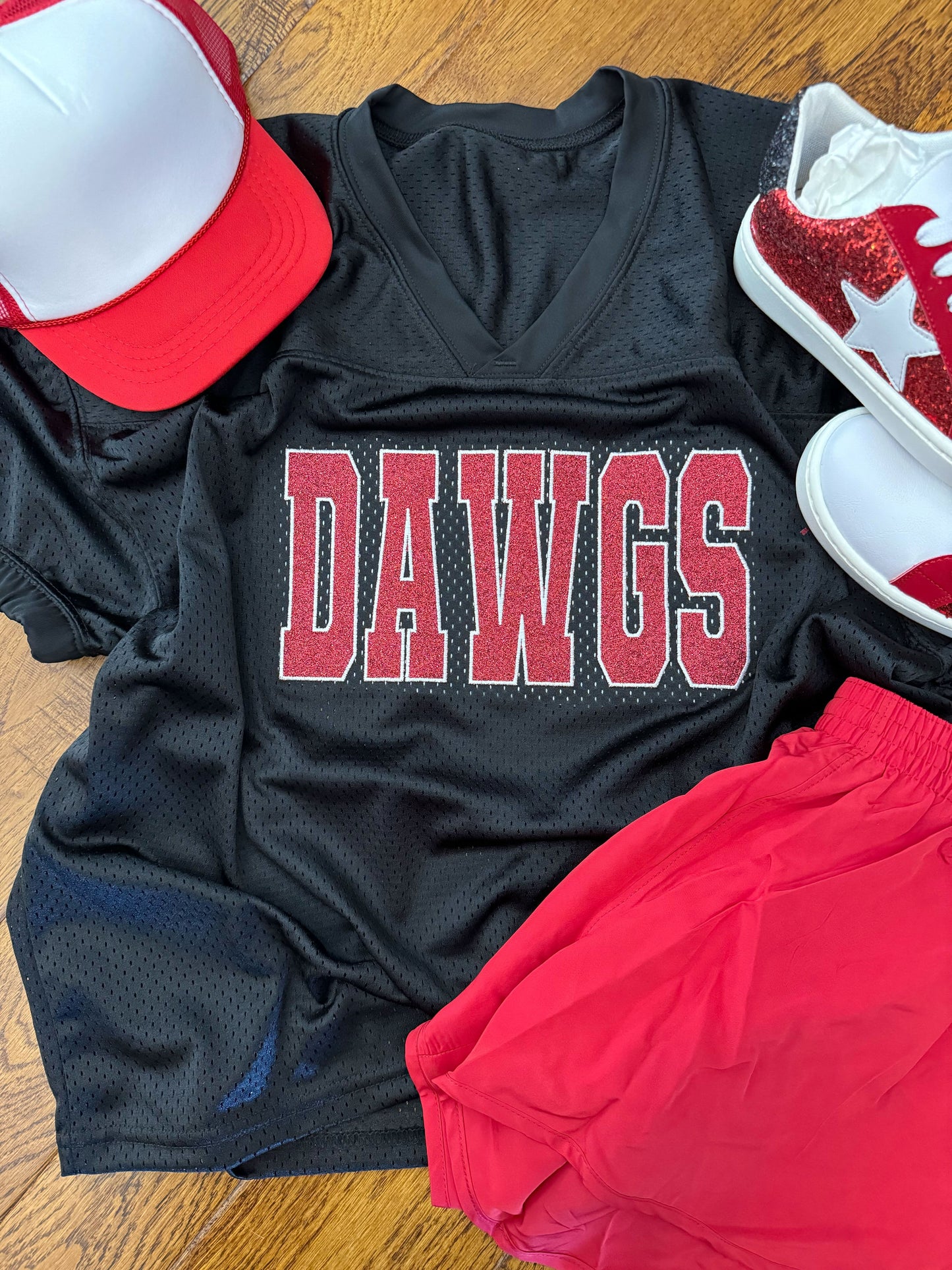 Custom Glitter Embroidery Adult Augusta Jersey