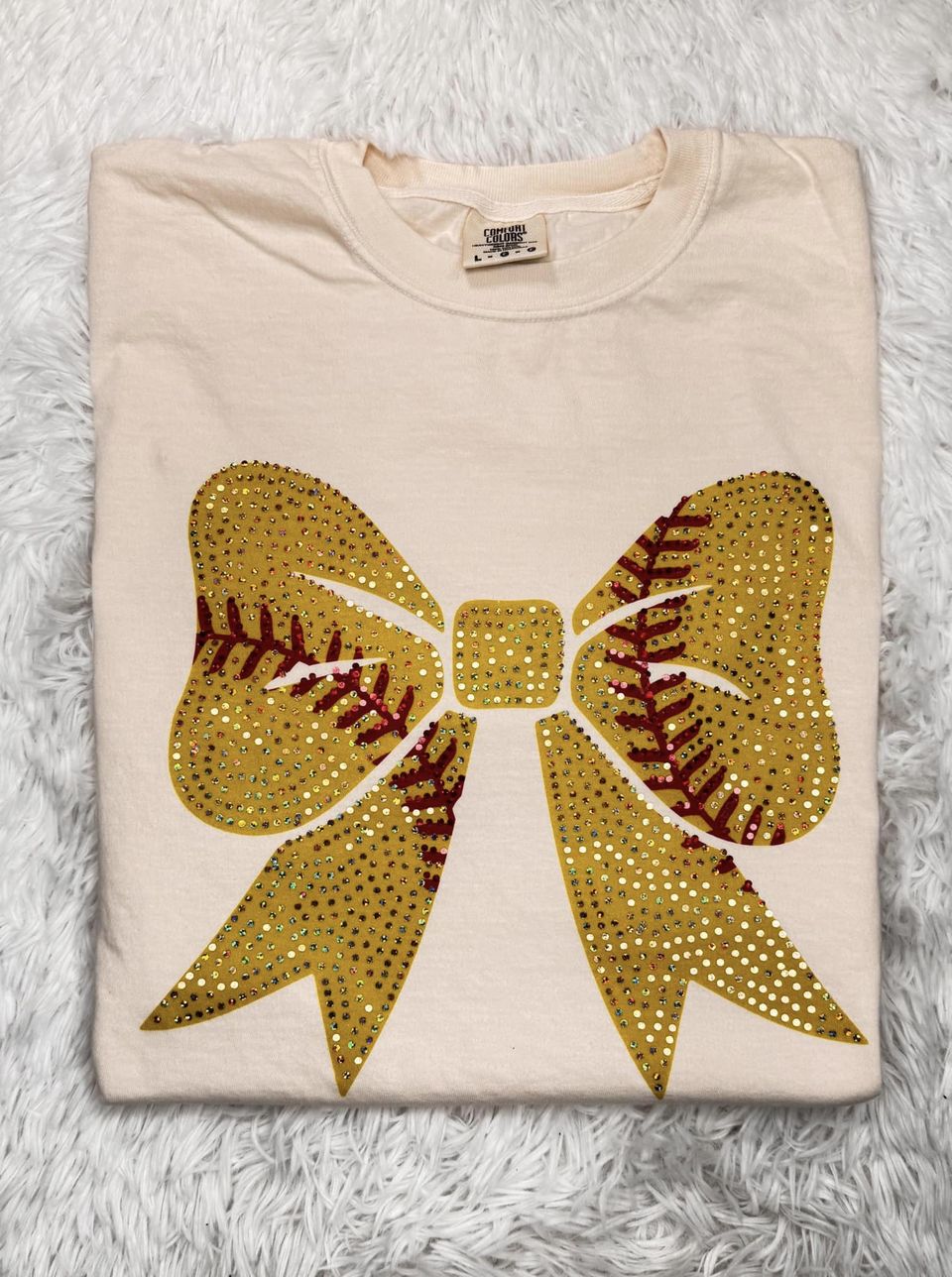 Softball Bow Comfort Colors