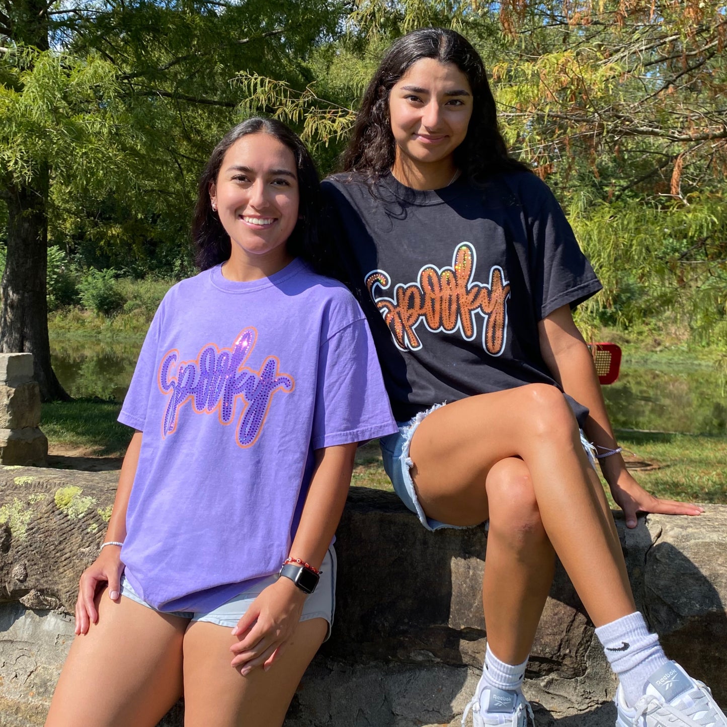 Spooky Violet Spangle Tee