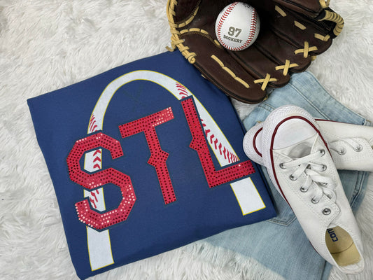 STL Baseball Comfort Color Tee