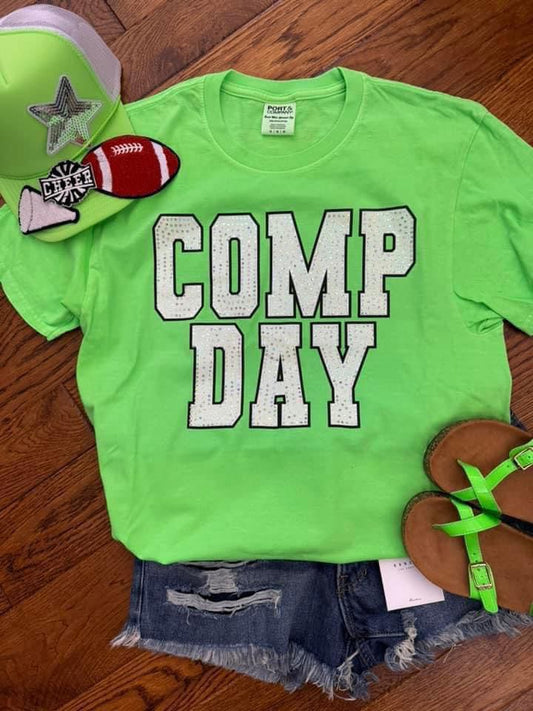 Comp Day Lime Green Tee / White & Black