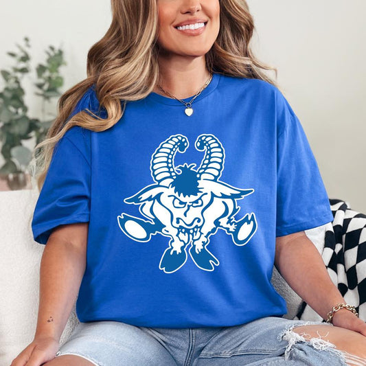 Blue Billie Goat Logo Spangle