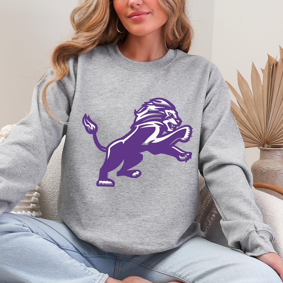 Purple Lion logo Spangle