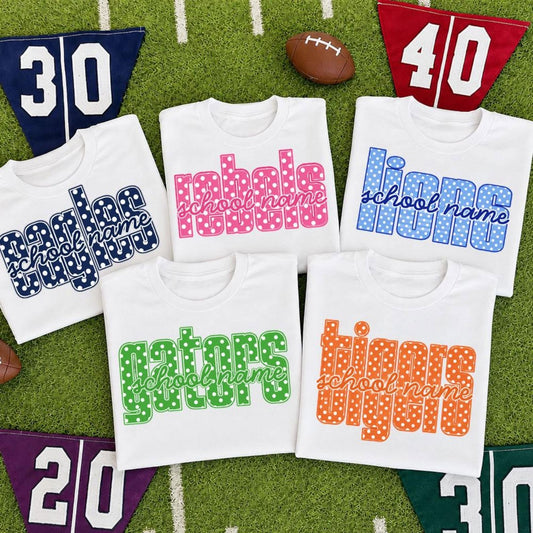 Custom Team Spirit Polka Dots Spangle