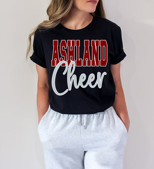 Ashland Cheer - Black Tee