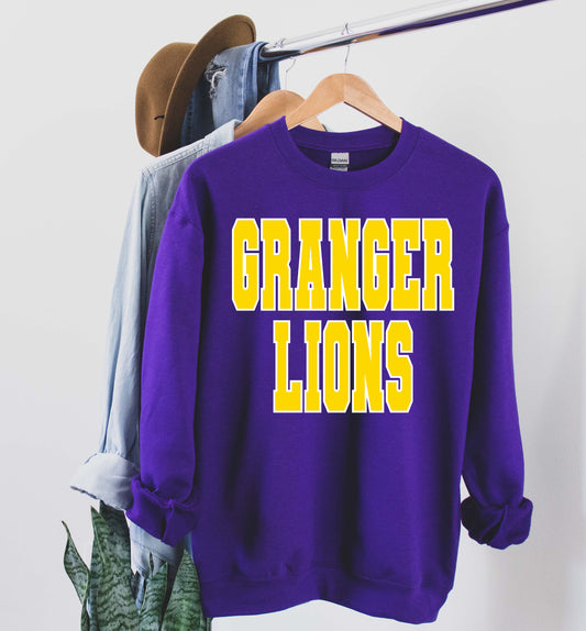 Granger Lions Spangle Cut Fleece