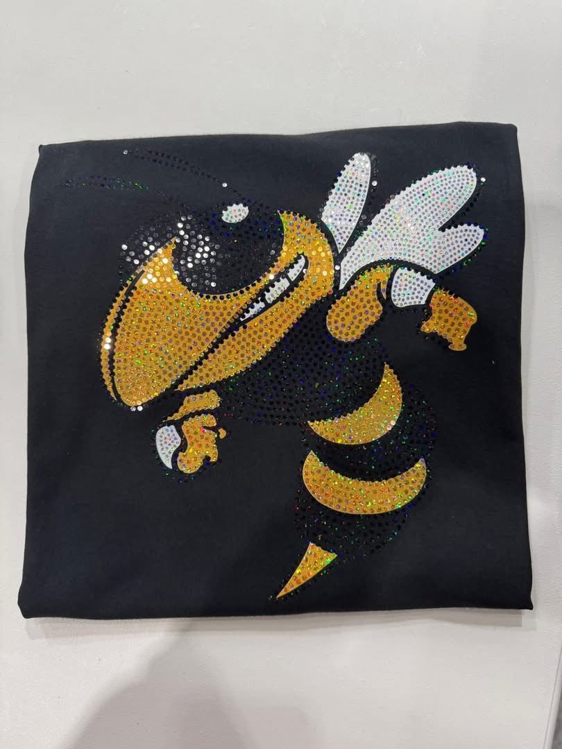 Custom spangled mascot tee