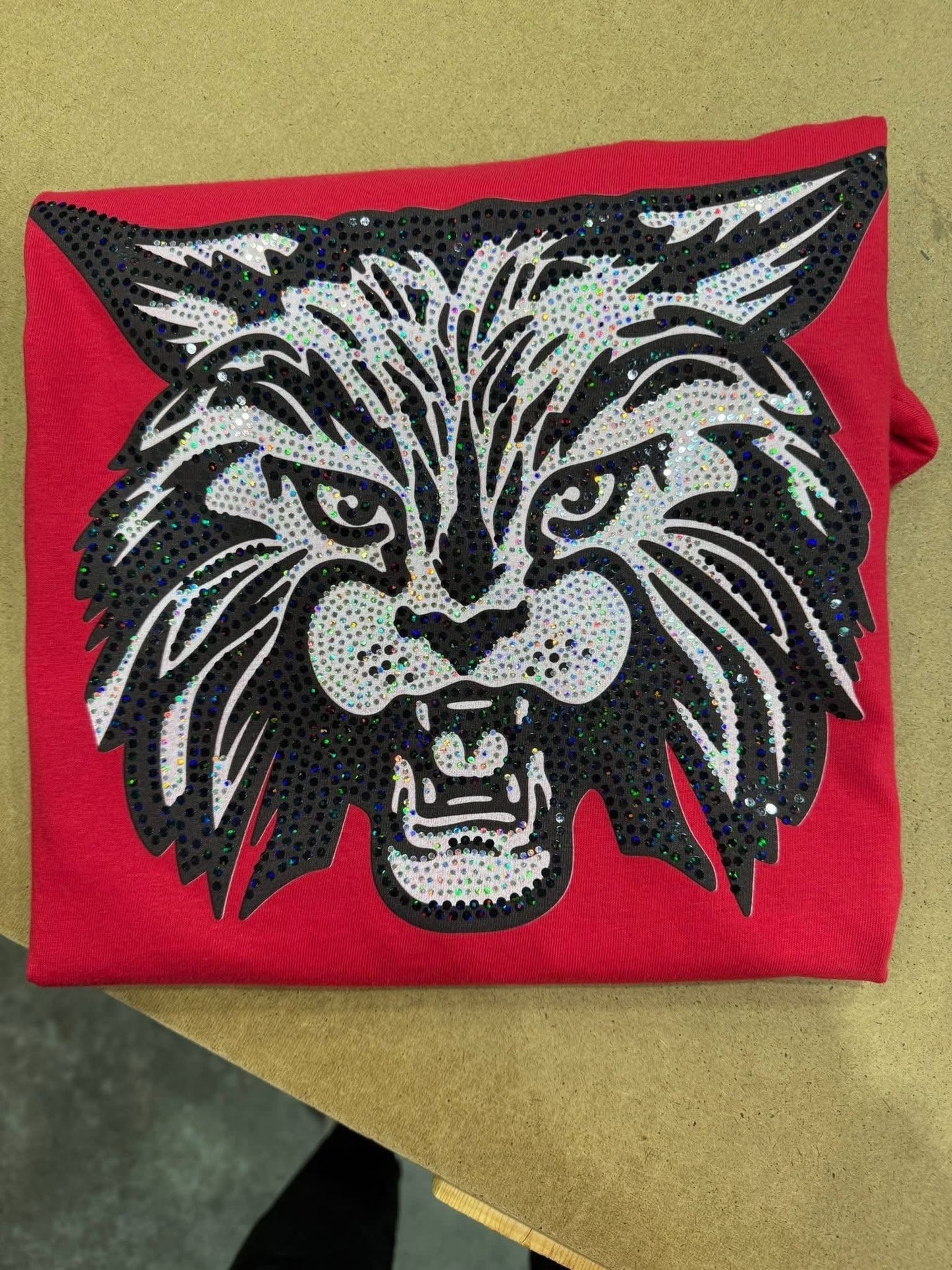 Custom spangled mascot tee