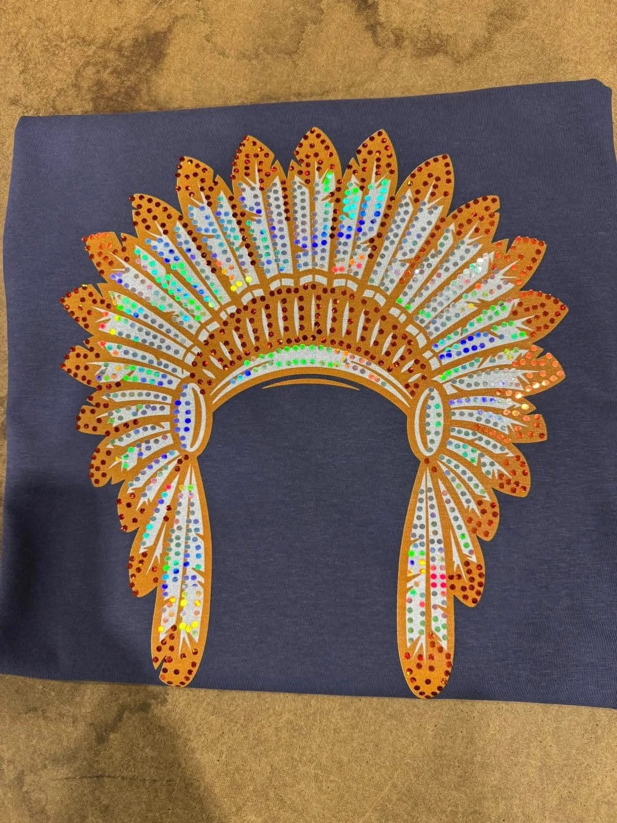 Custom spangled mascot tee