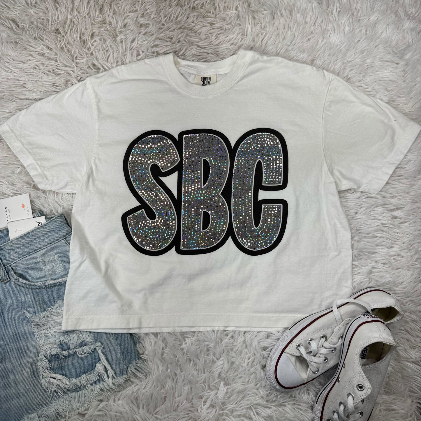 Bubble Spangle Boxy Crop