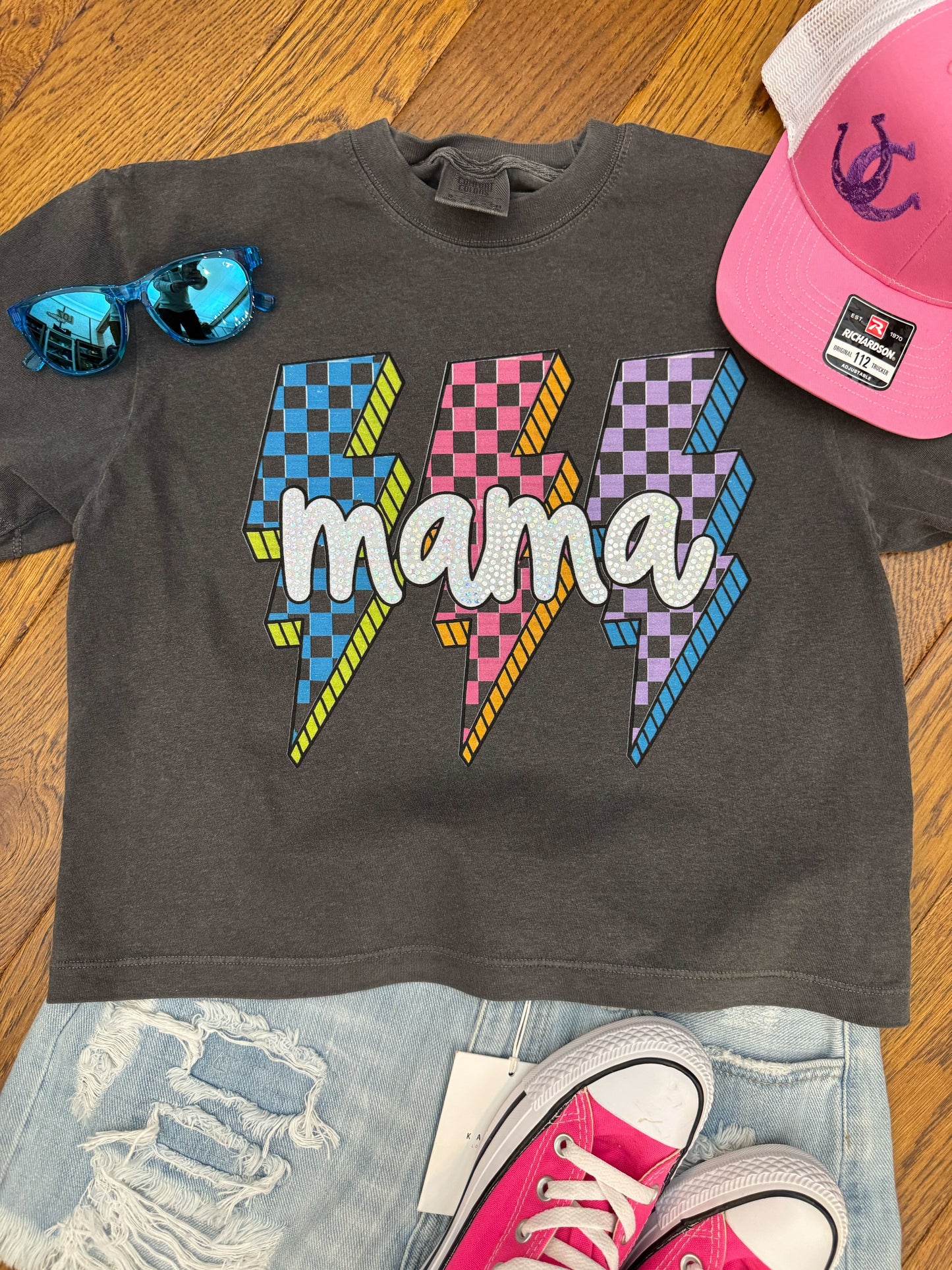 Mama Lightening bolt Spangle