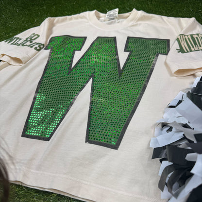 Custom Spirit Tees with sleeve prints SPANGLE