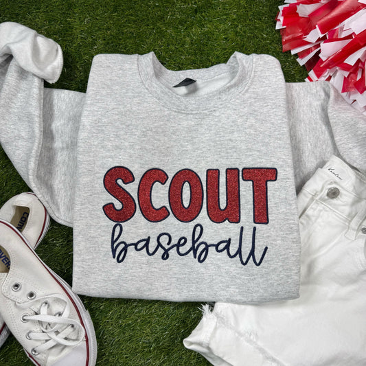 Custom Glitter Embroidery Bubble Script