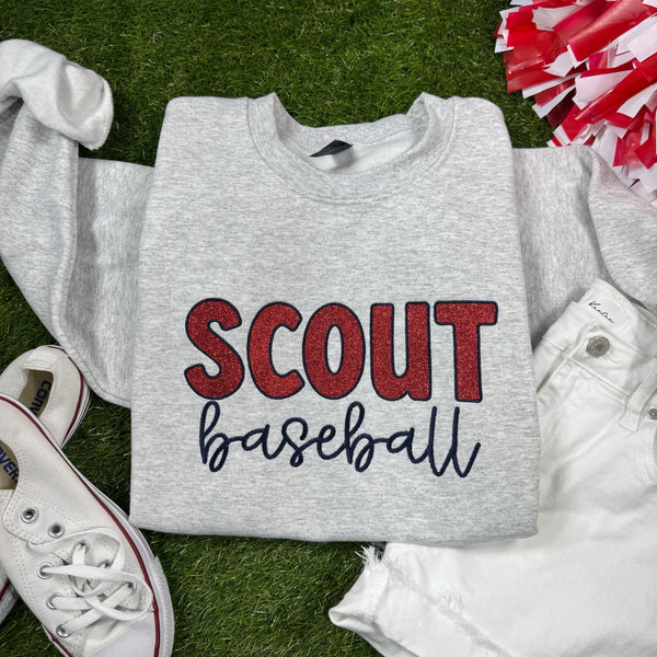 Custom Glitter Embroidery Bubble Script