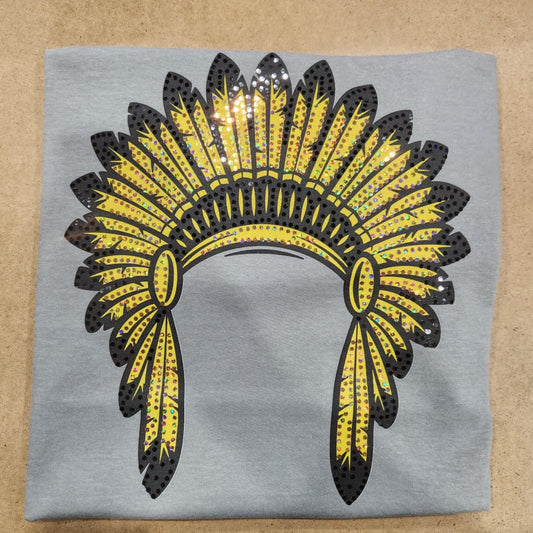 Indian Headdress Black / Gold