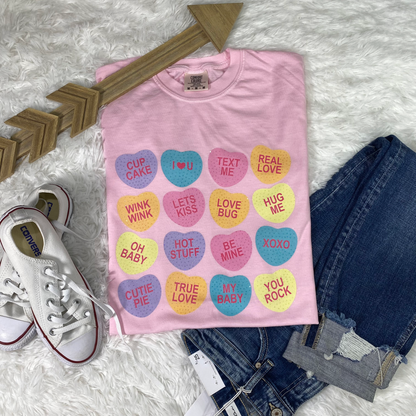 Spangle Conversation Hearts Love