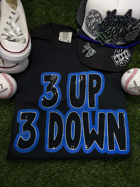 3 Up 3 Down Custom Bubble Spangle