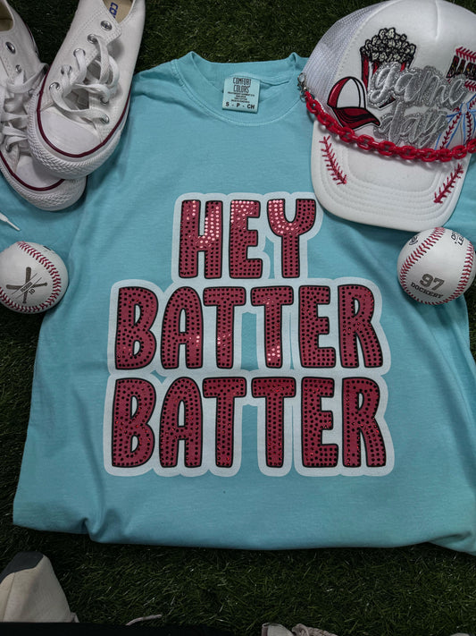 Hey Batter Batter Custom Bubble Spangle