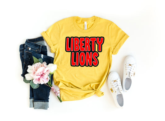 Liberty Lions Red - Yellow Tee