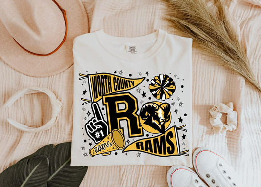 Worth County Rams Collage - NO SPANGLE