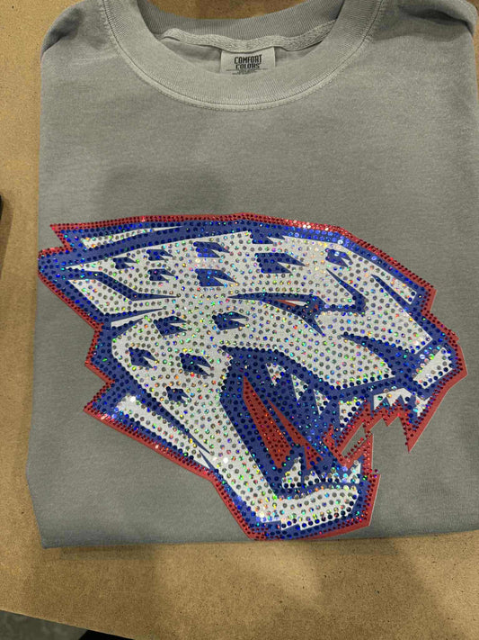 Panther Head Red Blue