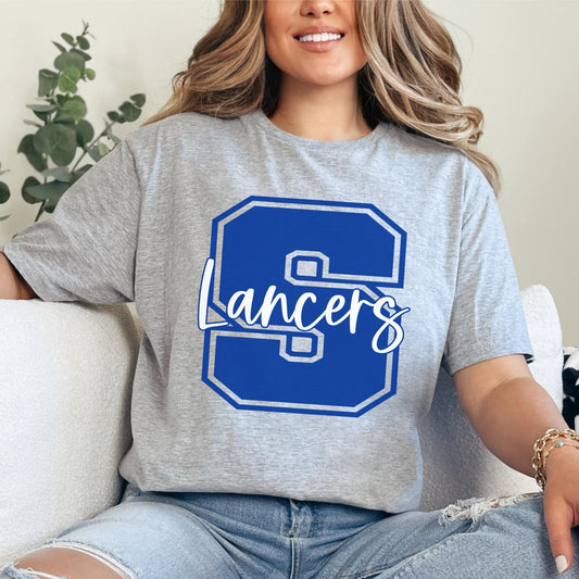 S Lancers Ath Gray Tee