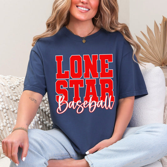 Lone Star Baseball Navy Red