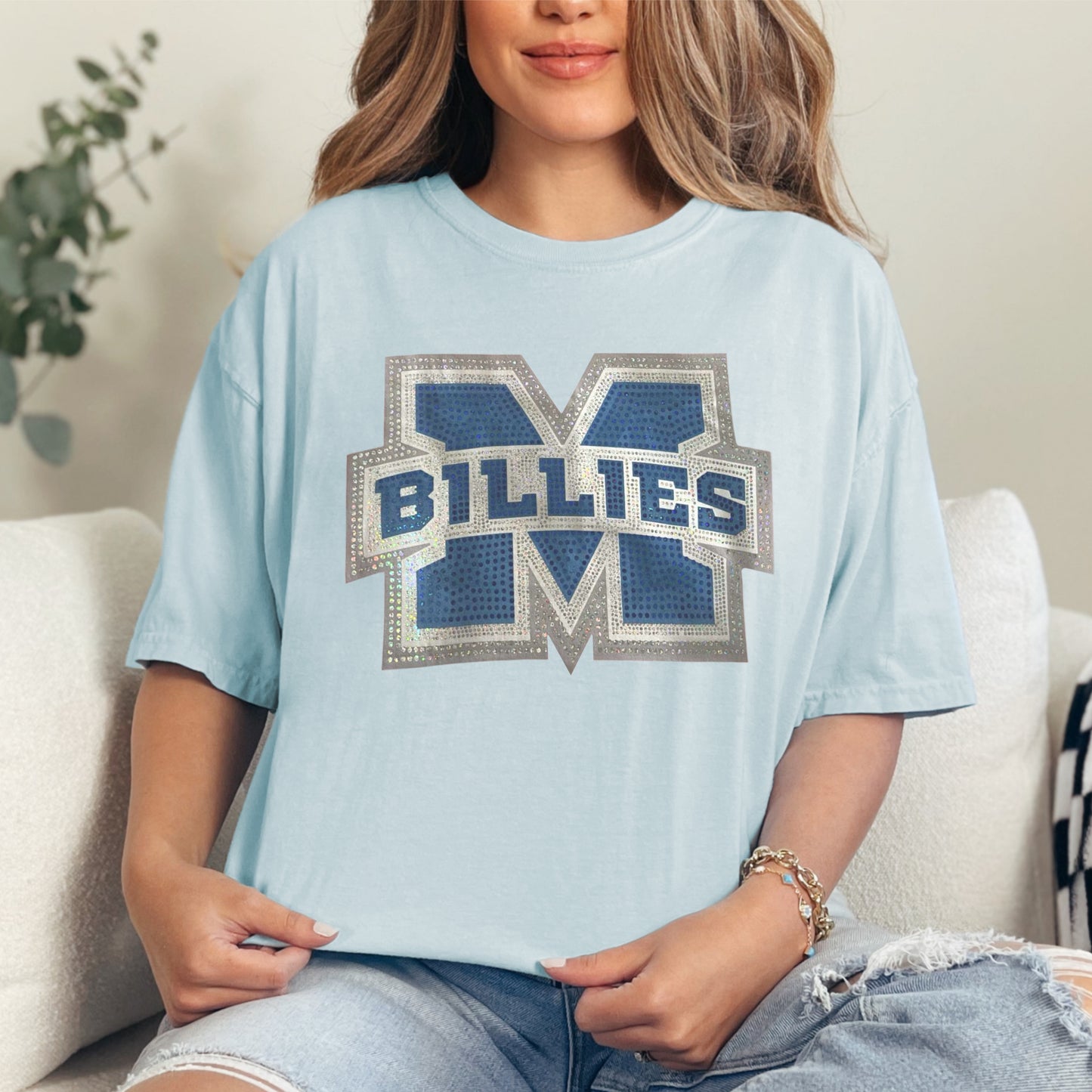 M Billies Logo Spangle