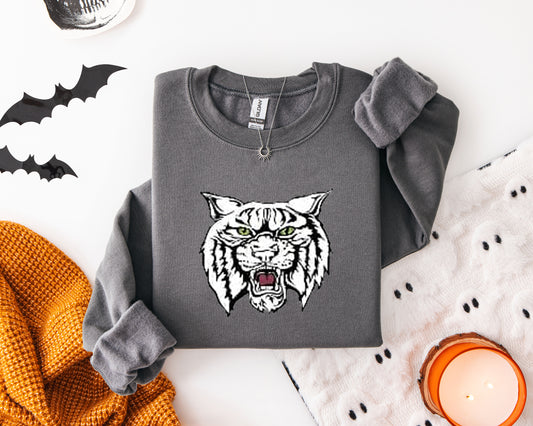 Wildcat Head Black White