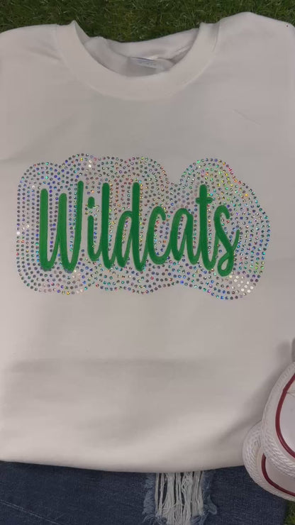 Custom Embroidery and Spangle Sweatshirt