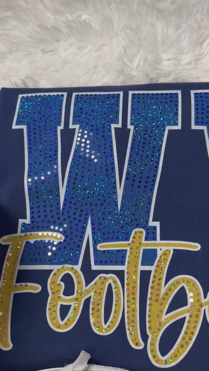 WV Football Spangle Tee
