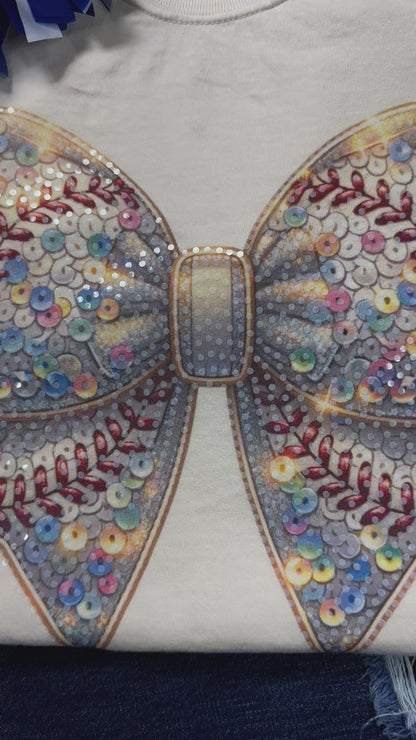 Baseball Bow Spangle