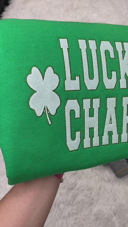 Lucky Charm Glitter Embroidery