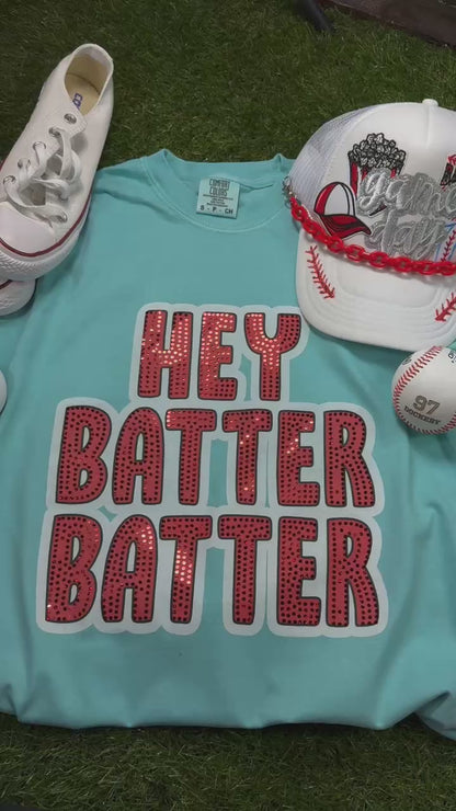 Hey Batter Batter Custom Bubble Spangle